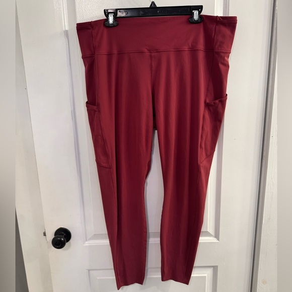 Lululemon Fast and Free High-Rise Tight 28" *Brushed Nulux Mulled Wine - Picture 1 of 11